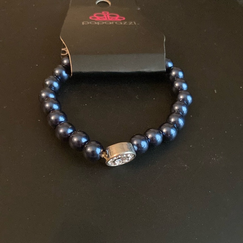 Paparazzi Blue Beaded Bracelet